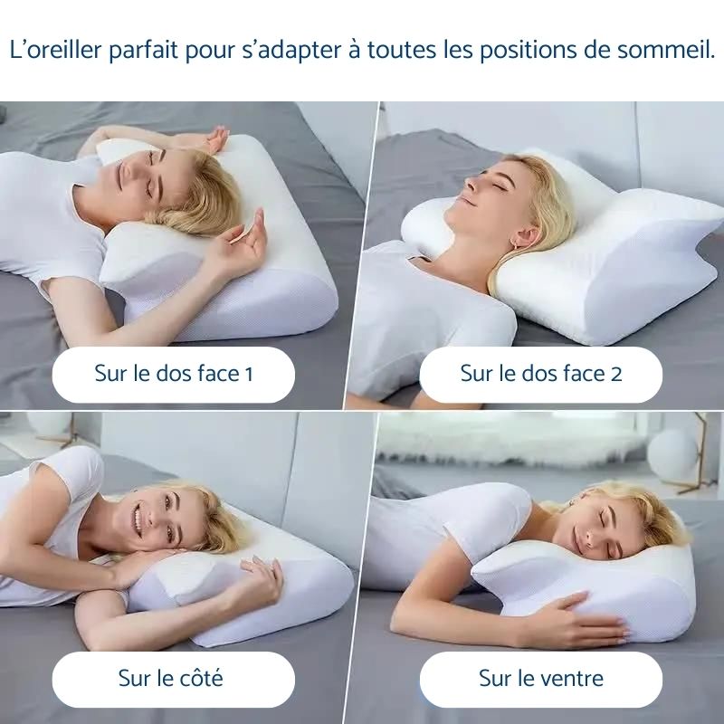 ErgoCloud™: l'oreiller ergonomique pour des nuits reposantes