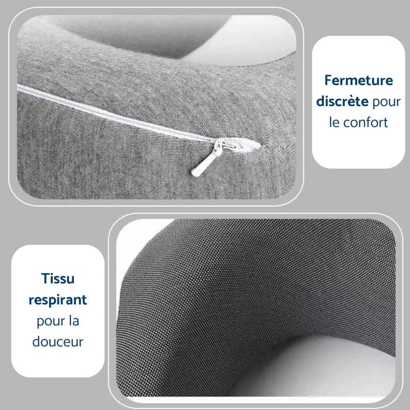 NomadeComfort™:le coussin pour un voyage confortable